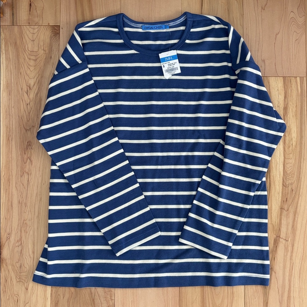 J. McLaughlin Stripe Nico Knot Top